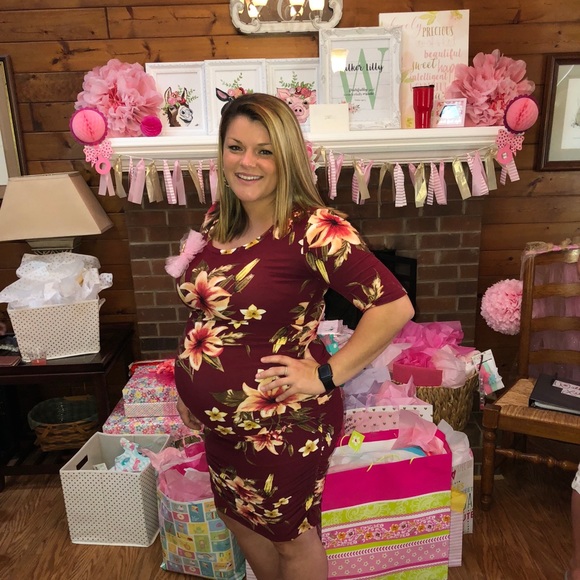 Mother bee maternity bodycon dress - Picture 2 of 2